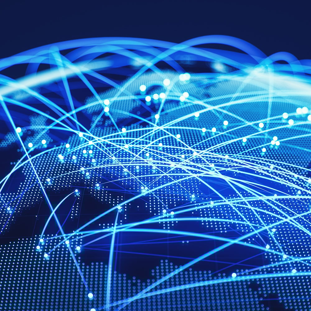 Cyberkarta över Europa